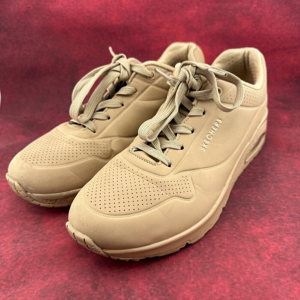 SKECHERS WOMEN'S UNO-STAND ON AIR 73690W, COLOR SAND, SHOES SIZE 8.5